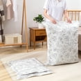 thumbnail image 1 of VALSEEL Home Storage Extra Large Storage Bag Vacuum Compression Bags for Clothes Transparent Storage Space for Bedding Comforters Blanket Clothes, 1 of 8