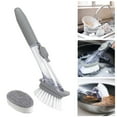 thumbnail image 1 of VALSEEL House Cleaning Products Clearance Dish Bowl Washing Cleaning Brush Long Handle Pot Brush Soap Dispenser Kitchen Sink Washing Tools Automatic Sponge Dishwasher Brush, 1 of 7