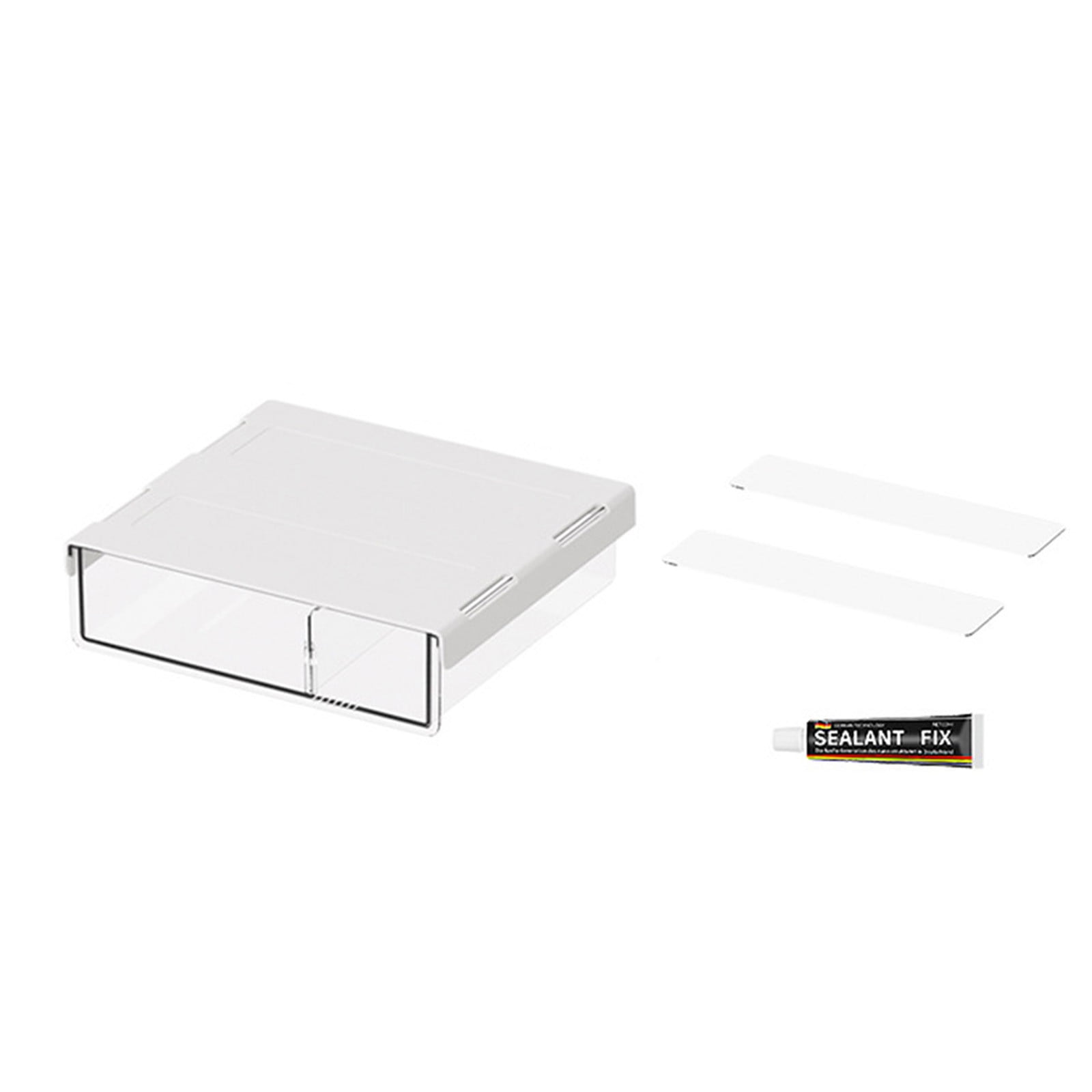 VALSEEL Invisible Drawer Storage Box Under The Desk No Punch Desk Bottom Shelf Office Good Things Hidden Organizer Box Wardrobe Plus Drawers