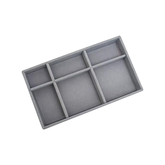 VALSEEL Jewelry Display Storage Box Desktop Organizer Makeup Storage Tray Earrings Studs Bracelet Ring Storage Rack Storage Organizer