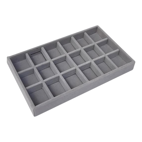 VALSEEL Jewelry Display Storage Box Desktop Organizer Makeup Storage Tray Earrings Studs Bracelet Ring Storage Rack Storage Organizer