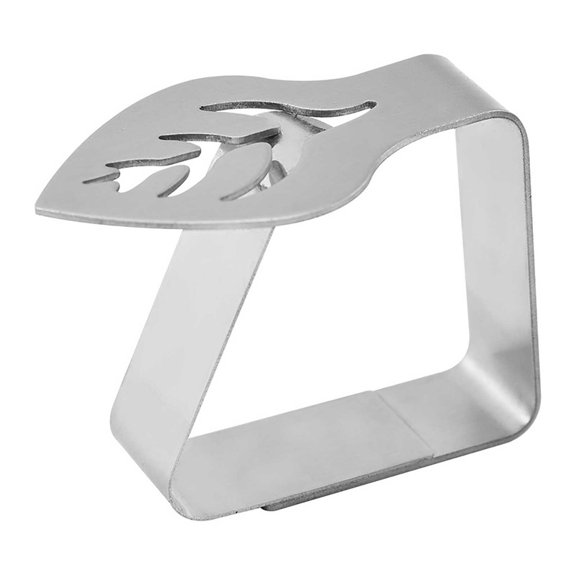 VALSEEL Kitchen Gadgets, New Stainless Steel Tablecloth Tablecloth Clip Leaf Thickened Dining Table Clip