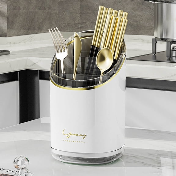 VALSEEL Kitchen Organizers and Storage, Chopstick Storage Box, Wall Mounted Household Chopsticks Tube, Kitchen Storage Rack, Chopsticks Cage, Spoon Barrel