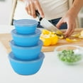thumbnail image 1 of VALSEEL Kitchen Utensils Set Bowl with Lid for Freshness and Cutlery Stackable 4-piece Set in The Fridge, 1 of 8