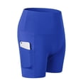 thumbnail image 1 of VALSEEL Lady Solid pocket High-waist Hip Stretch Underpants Running Fitness Yoga Shorts, 1 of 12