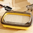 thumbnail image 1 of Large Cat Litter Box, Spillage Proof Anti-Banding Out, Pet Supplies (No Shovel), Yellow TOPRenddon, 1 of 6