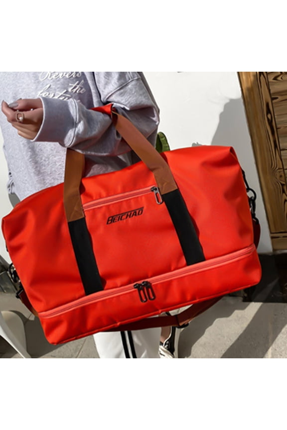 Large Travel Tote Bag, Expandable Gym Tote Bag,Carry On Overnight Bags For Women With Trolley Sleeve Wet Pocket,travel Duffel BagsTravel Bag, Sports Tote Gym