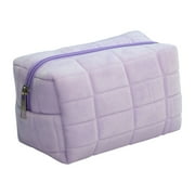 VALSEEL Makeup Bag Cute Large-capacity Cosmetic Bag Portable Plush Velvet Storage Bag Girl Heart Personality Storage Bag Cosmetic Bags