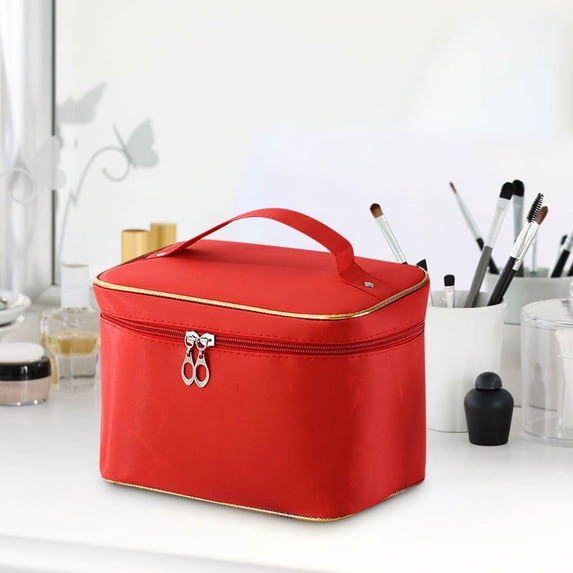 VALSEEL Makeup Bag Portable Makeup Bag With Large Storage Capacity, Exquisite And High-end Travel Storage Box, Wash Bag Storage Bags Travel Bag Organization and Storage Storage Bags