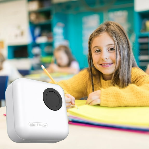 VALSEEL Mini Portable Wireless Thermal Photo Printers with Bluetooth Connection Picture Tags Convenient Pocket Printers on Clearance