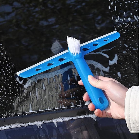 VALSEEL Multifunctional Glass Wiper, Brush Head, Cleaner, Car Body Cleaner, Dining Table and Tabletop Cleaning, Window Squeegee