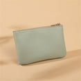 thumbnail image 1 of VALSEEL New Lychee Pattern Zipper Coin Purse Ultra-thin Short Card Coin Key Organizer Pouch Bag, 1 of 3