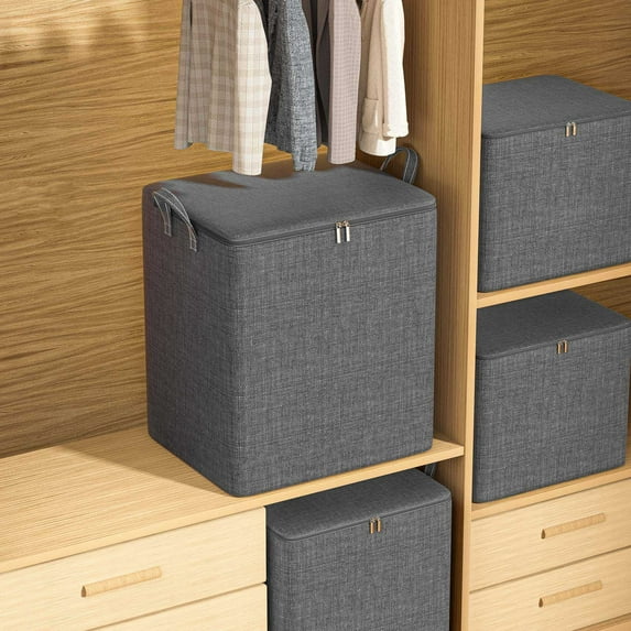 VALSEEL Organization and Storage 1PC Clothing And Quilt Storage Bag, Large Capacity Luggage Packaging Bag, Household Wardrobe Organizer Pouch Storage Bags