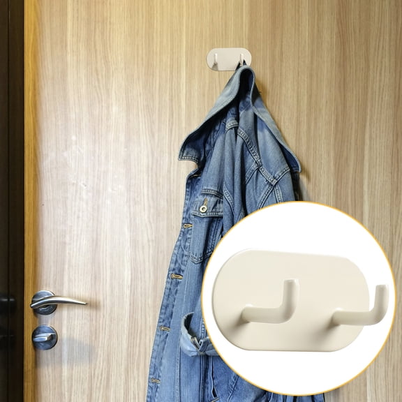 VALSEEL Organization and Storage, Adhesive Hooks Coat Hooks ,for Hanging Towels Robes Wall Hooks - Shower, Bedroom, Bathroom and Kitchen