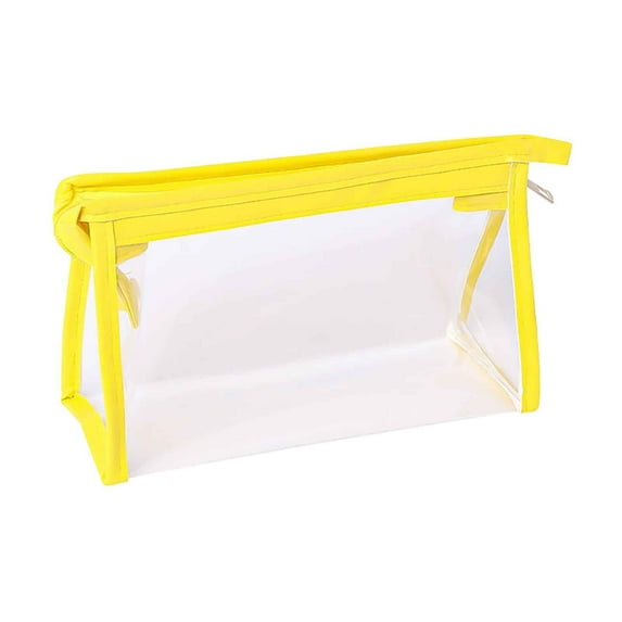 VALSEEL Organization and Storage Fashion Transparent Pencil Bag Student Large-capacity Stationery Storage Bag Examination Storage Bag Pencil Case