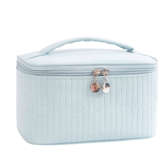 VALSEEL Organization and Storage Multipurpose Cosmetic Bag Female Portable Desktop Storage Bag Large Capacity Travel Wash Cosmetic Bag