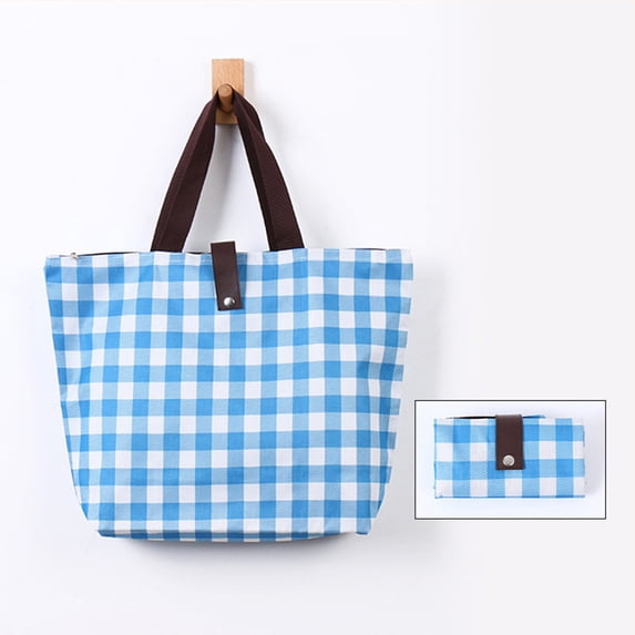 VALSEEL Organization and Storage Portable Oxford Cloth Shopping Bag 600d Foldable Portable Oxford Cloth Bag Tote Bag