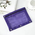 thumbnail image 1 of VALSEEL Pencil Pouch Three-hole Pencil Case Single Zipper Transparent PVC Document Storage Bag Detachable Folder Large Capacity Pencil Case, 1 of 2