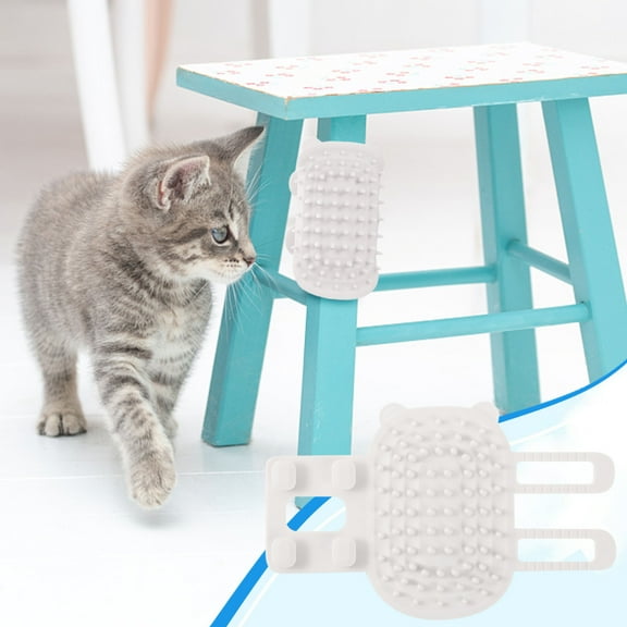 VALSEEL Pet Tickling Artifact, New Pet Itch Rub Tool, Silicone - Cats Table Leg Itch Toy, Pet Decompressioneco-Friendly Materialcombined Use