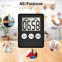 VALSEEL Pressure Cooker Kitchen Timer Digital Magnetic Cooking Baking LCD Count Down Up Alarm Countdown Alarm Magnet Clock Sleep Clock Kitchen Electronics