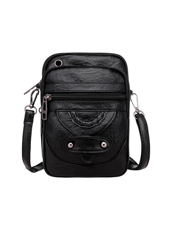 Retro Shoulder Bag Mini Small Bag Multi-compartment Large Screen Cell Phone Bag Women' Cell Phone Bag Coin Purse Satchel Bag