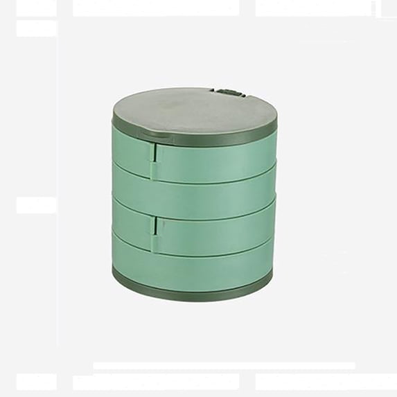 VALSEEL Rotatable Jewelry Storage Box Rotating Jewelry Box Large Capacity Necklace Earrings Studs Earrings Ring Jewelry Multi-layer Storage Box Storage Organizer