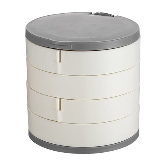 VALSEEL Rotatable Jewelry Storage Box Rotating Jewelry Box Large Capacity Necklace Earrings Studs Earrings Ring Jewelry Multi-layer Storage Box Storage Organizer