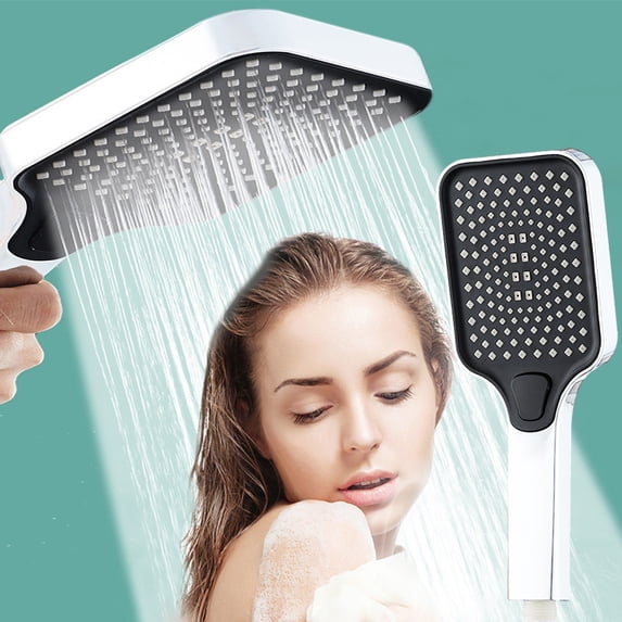 VALSEEL Shower Head - High-Pressure Handheld Showerhead - Hard Water High Pressure4 Spray Modes Handheld Shower Head for The Elderly, ChildrenCan Be Used for Home, Gym Gadgets for Home