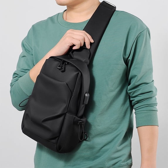VALSEEL Sling Bags Men And Women Shoulder Backpack Small Body Chest Sling Backpack Sling Bag Crossbody Backpack For Men Women Sling Backpack Hiking Daypack Multip