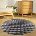 thumbnail image 1 of VALSEEL Soft Round Area Rug for Bedroom Sofa Floor Mat Living Room Tea Table Velvet Indoor Carpet 23.62x23.62 Inches, 1 of 6
