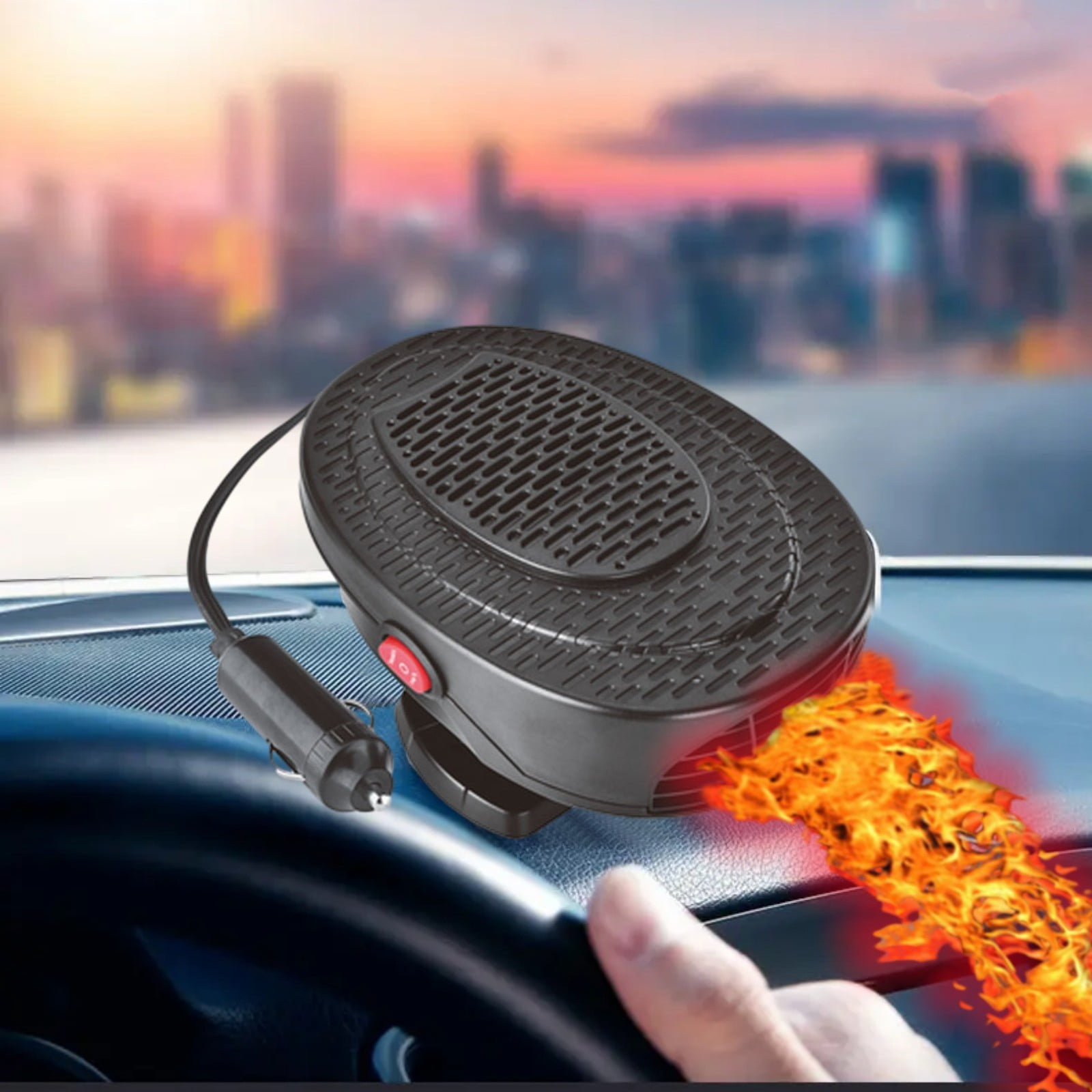 VALSEEL Space Heater Car Heater, 2 In1 Fast Car Heater Defroster