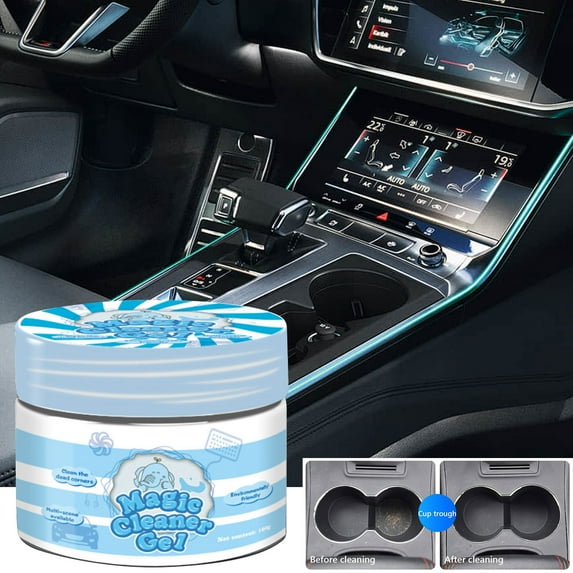 VALSEEL Spring Cleaning Organization Blue Cleaning Gel for Car Detail Kit Car Cleaning Gel Vent Remover Cleaning Keyboard Cleaner for Car Vents PCs Laptops Cameras on Clearance