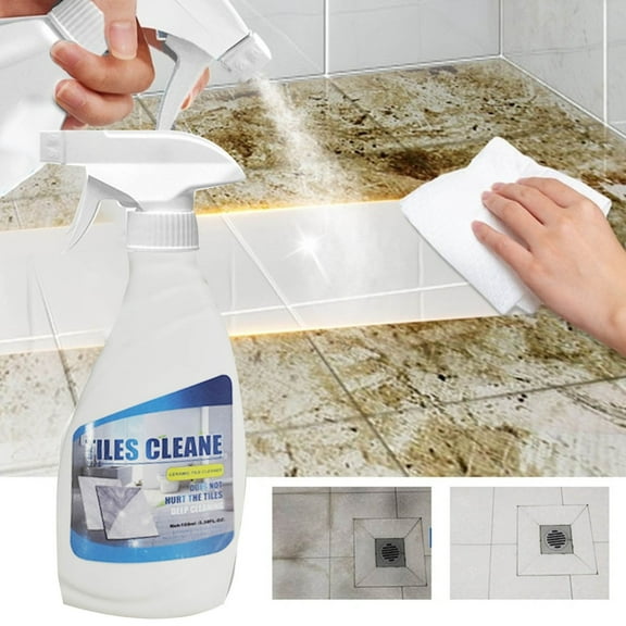 VALSEEL Spring Cleaning Organization Ultimate Grout Cleaner for Tile Floors Blasts Away Years of Dirt and Grime Making Cleaning Easy. Heavy Duty Spray Cleaning Solution. Safe for Colored Grout100ml