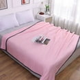 thumbnail image 1 of VALSEEL Summer Comforter Washed Cottons Summer Multicolor Optional Solid Color Summer Cool Quilt Conditioning Quilt 4 Seasons Universal Breathable Comfortable 6 Colors Optional Lightweight Comforter, 1 of 9