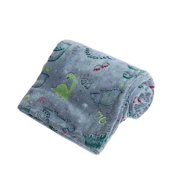 VALSEEL Throw Blanket Dinosaur Glowing Blanket, In The Dark Luminous Dinosaur Blanket, Soft Warm Plush Blanket Flannel-Conditioning Cover Blanket Children's Night Blan Fleece Blanket
