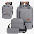thumbnail image 1 of VALSEEL Travel Bag Backpack Three Piece Set, Large Student Backpack, Suitable For School And Outdoor Travel, Computer Bag For Men And Women With Large Capacity School Supplies, 1 of 3