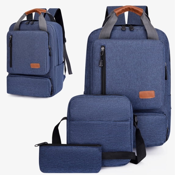 VALSEEL Travel Bag Backpack Three Piece Set, Large Student Backpack, Suitable For School And Outdoor Travel, Computer Bag For Men And Women With Large Capacity School Supplies