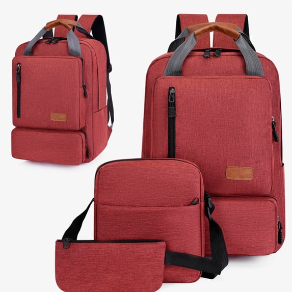 VALSEEL Travel Bag Backpack Three Piece Set, Large Student Backpack, Suitable For School And Outdoor Travel, Computer Bag For Men And Women With Large Capacity School Supplies