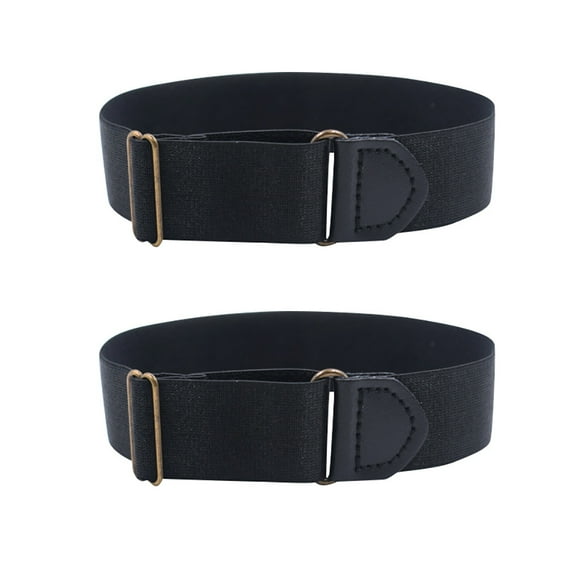 VALSEEL Two Elastic Armbands Shirt Garters Sleeve Hold Ups Arm Sleeve Holders