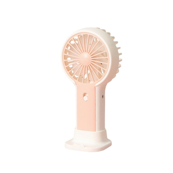 VALSEEL USB Handheld Fan - with Base - Vertical Blower - Mini Rechargeable and Easy to Store Small Fan Portable Fan