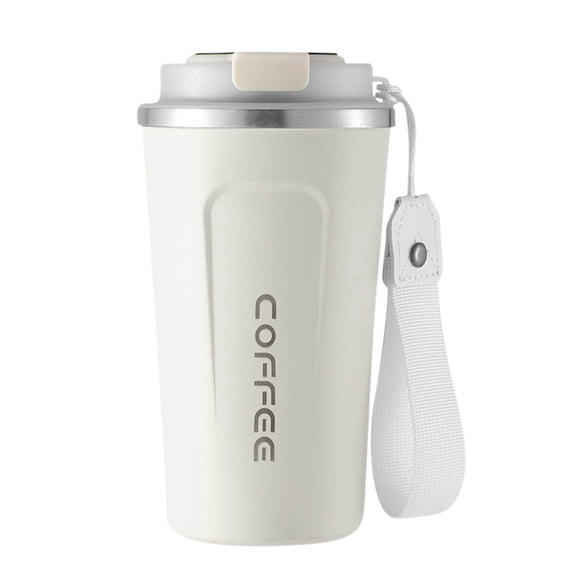 VALSEEL Water Bottle Stainless Steel Coffee Cup Intelligent Temperature Measurement and Insulation Cup with Lifting Rope, Car Portable Mug