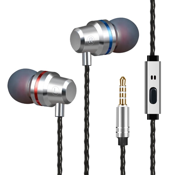 VALSEEL Wired Sports Headphones HIFI Super Bass Headset 3.5mm In-Ear Earphone Stereo Earbuds Headphone Wired
