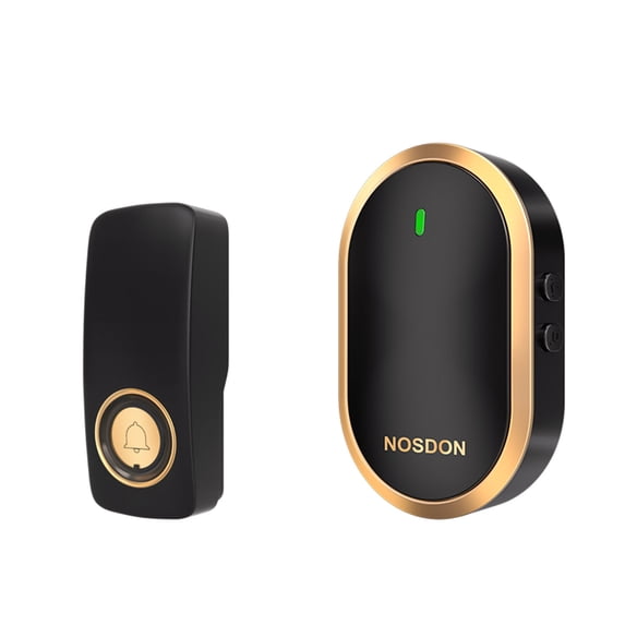 VALSEEL Wireless Doorbell, Doorbell Wireless Self Generating Household Ultra Long- Distance One By One Intelligent Remote Control Elderly Pager