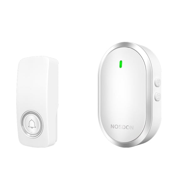 VALSEEL Wireless Doorbell, Doorbell Wireless Self Generating Household Ultra Long- Distance One By One Intelligent Remote Control Elderly Pager