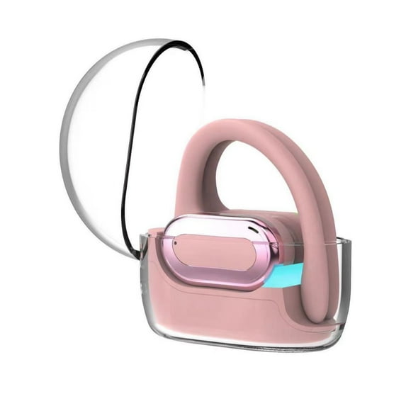 VALSEEL Wireless Earbuds Non-in-ear Over-ear Bluetooth Headset Visible Transparent Compartment Sports Headset Electronics