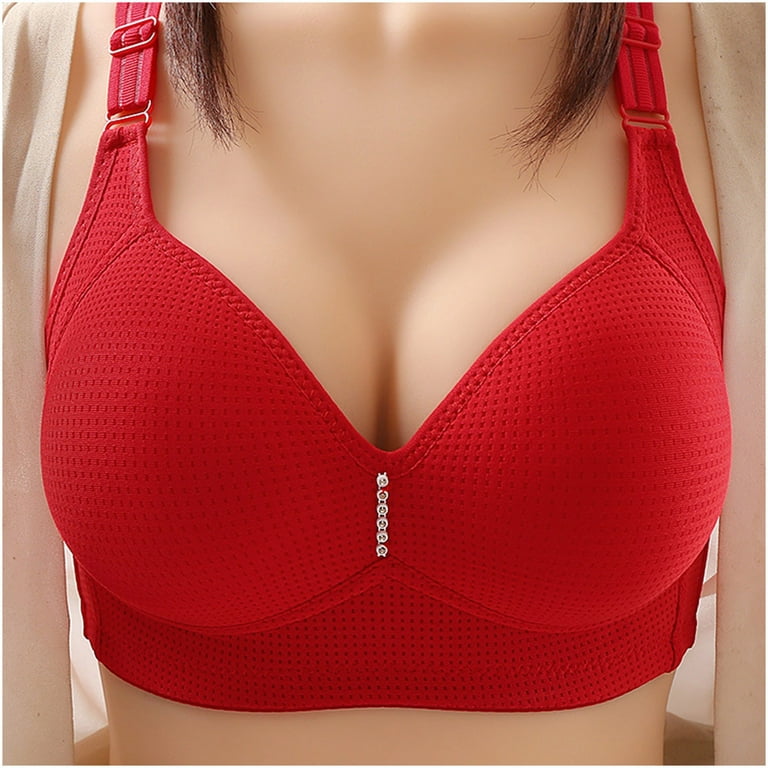 VALSEEL Woman Sexy Ladies Bra Without Steel Rings Sexy Vest Large Size  Lingerie Underwire Nursing Bras 