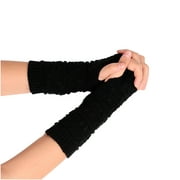 VALSEEL Women Girl Knitted Arm Fingerless Keep Warm Winter Gloves Soft Warm Mitten