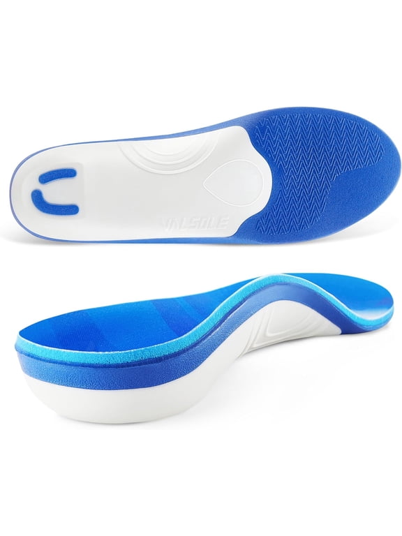 220+ lbs Plantar Fasciitis Insoles, High Arch Support Orthotic Inserts for Flat Feet, Heel Pain Relief, Heavy Duty Shoe Insoles for Men Women