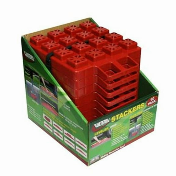 VALTERRA LLC A100918 Stackers Leveling Block - Red, Pack 10