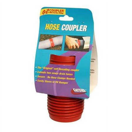 VALTERRA LLC F023102 Ez Coupler Sewer Hose Connector- Red
